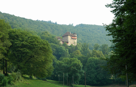Blick auf die Rotburg in Metzerlen-Mariastein - Gemeinde Metzerlen-Mariastein Rotburg
