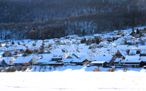 Schnee, Häuser Schnee, Häuser