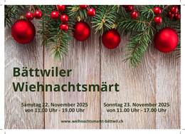 Bättwil Weihnachtsmärt  Flyer