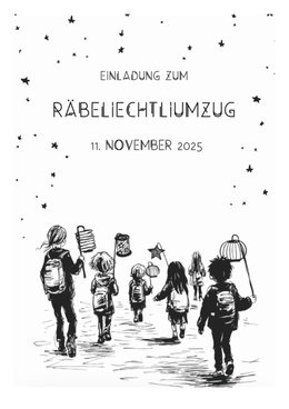 Räbeliechtliumzug Flyer