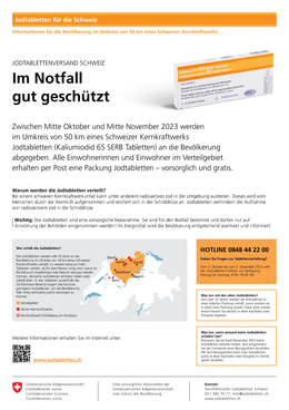 Jodtabletten Flyer