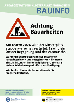 Flyer Baustelleninformation Klosterplatz Flyer